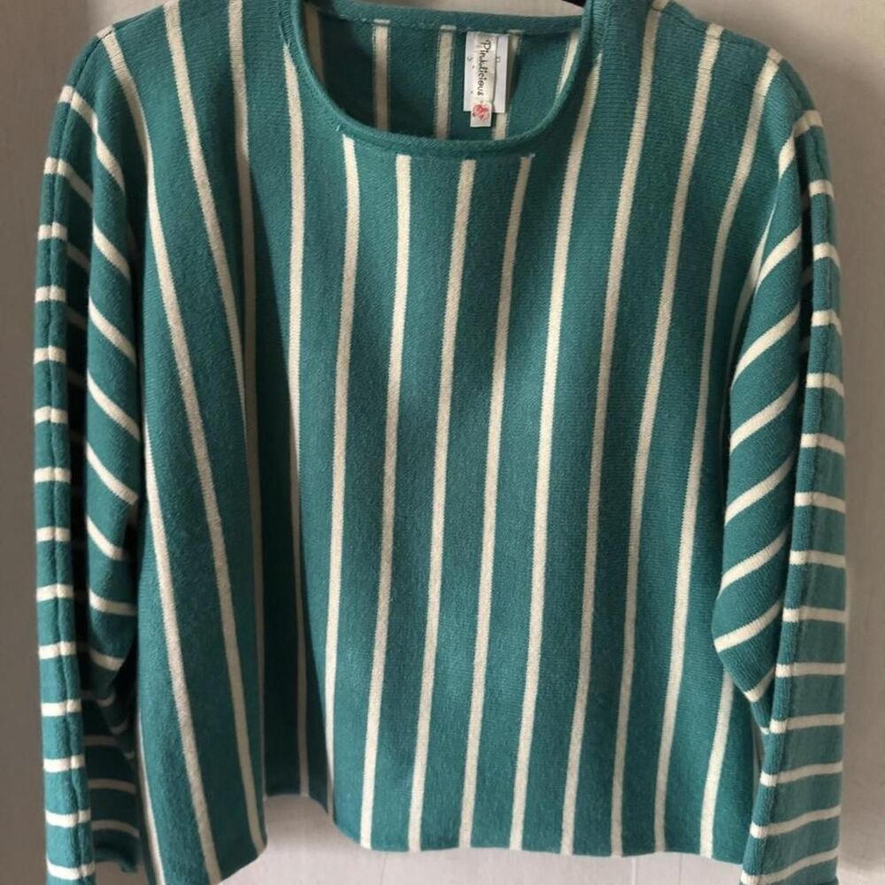 Unbranded Women's Green and Blue Jumper